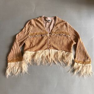 Vintage Y2K coquette preppy crop Italian knit silk and cotton MagliaPiù sweater